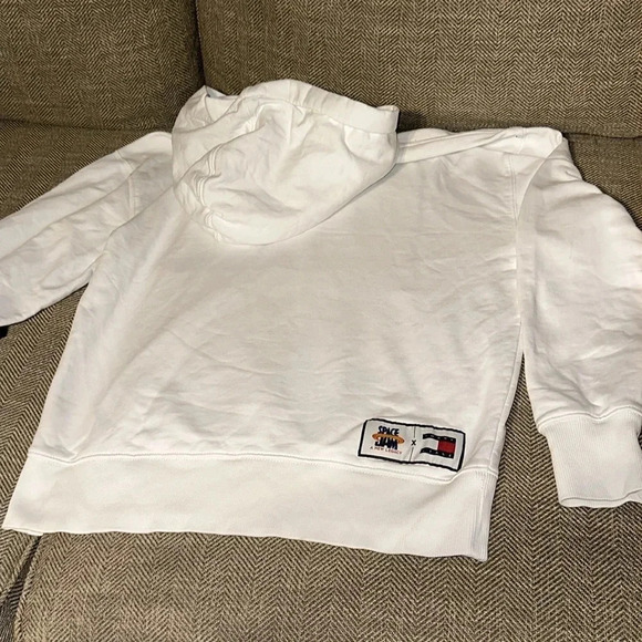 Rare VTG TOMMY HILFIGER X SPACE JAM LOONEY TUNES AUTHENTIC HOODIE TOMMY JEANS - Picture 9 of 16